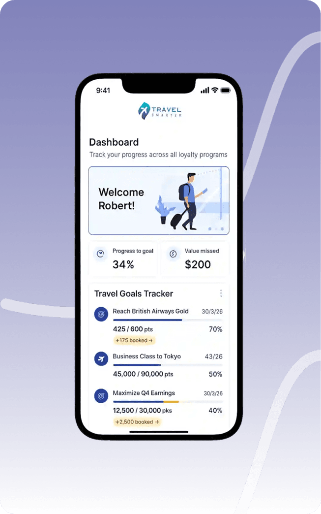Travel Smarter mobile UI
